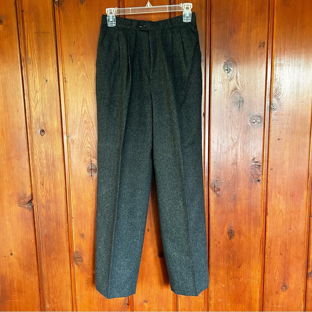 Vintage wool trousers charcoal gray